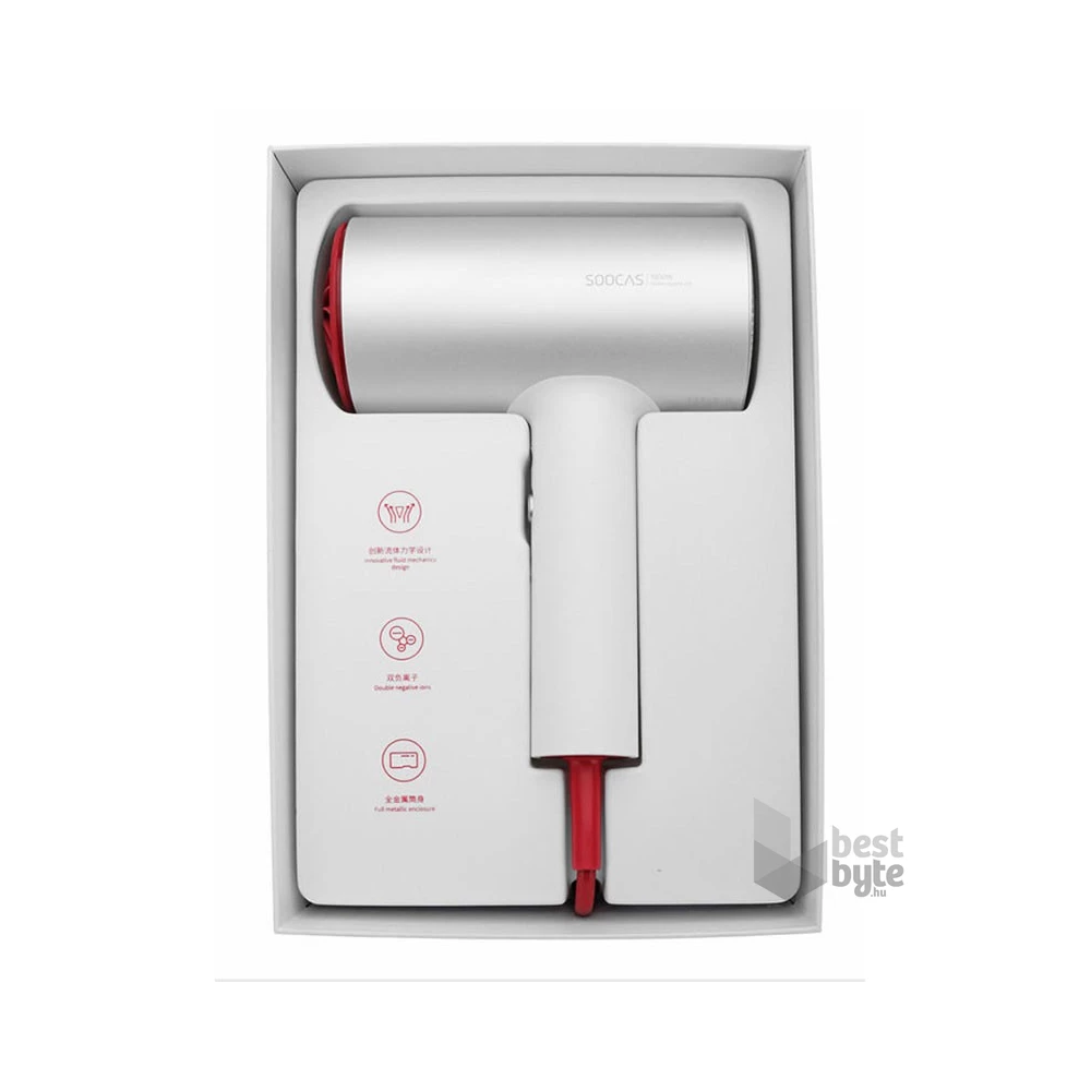Xiaomi Soocas H3S Negative Ion fehér-piros hajszárító