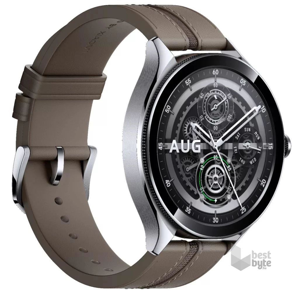 Xiaomi Watch 2 Pro 4G bőr szíjas ezüst okosóra (Újracsomagolt)