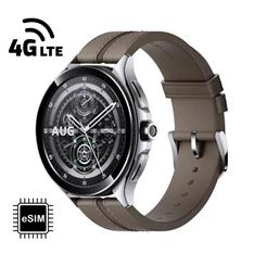Xiaomi Watch 2 Pro 4G bőr szíjas ezüst okosóra (Újracsomagolt)