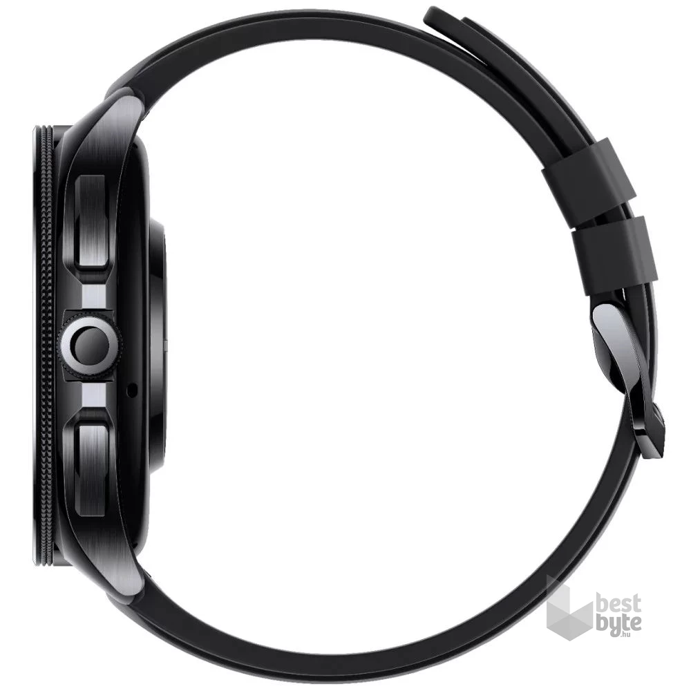 Xiaomi Watch 2 Pro fluorgumi szíjas fekete okosóra