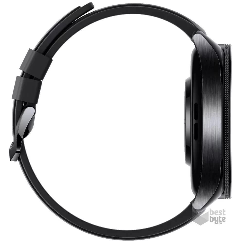 Xiaomi Watch 2 Pro fluorgumi szíjas fekete okosóra