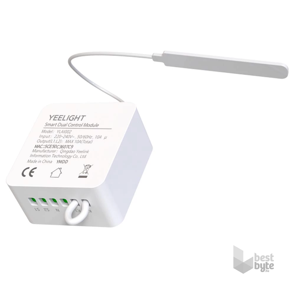 Xiaomi Yeelight Smart Dual Control Module beépíthető WiFi kapcsoló (YLAI002)