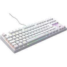Xtrfy K4 RGB Tenkeyless WHITE Edition USB angol gaming Kailh Red billentyűzet fehér