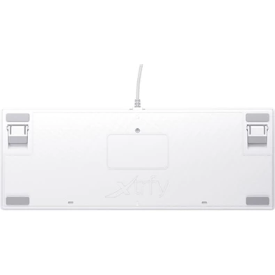 Xtrfy K4 RGB Tenkeyless WHITE Edition USB angol gaming Kailh Red billentyűzet fehér