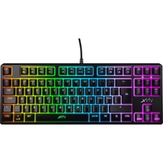 Xtrfy K4 TKL RGB USB angol gaming Kailh Red billentyűzet fekete
