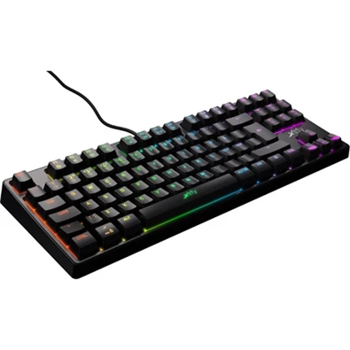 Xtrfy K4 TKL RGB USB angol gaming Kailh Red billentyűzet fekete