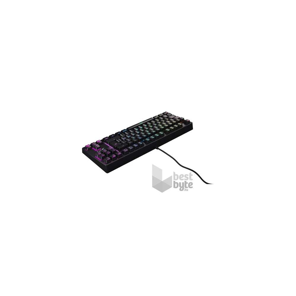 Xtrfy K4 TKL RGB USB angol gaming Kailh Red billentyűzet fekete