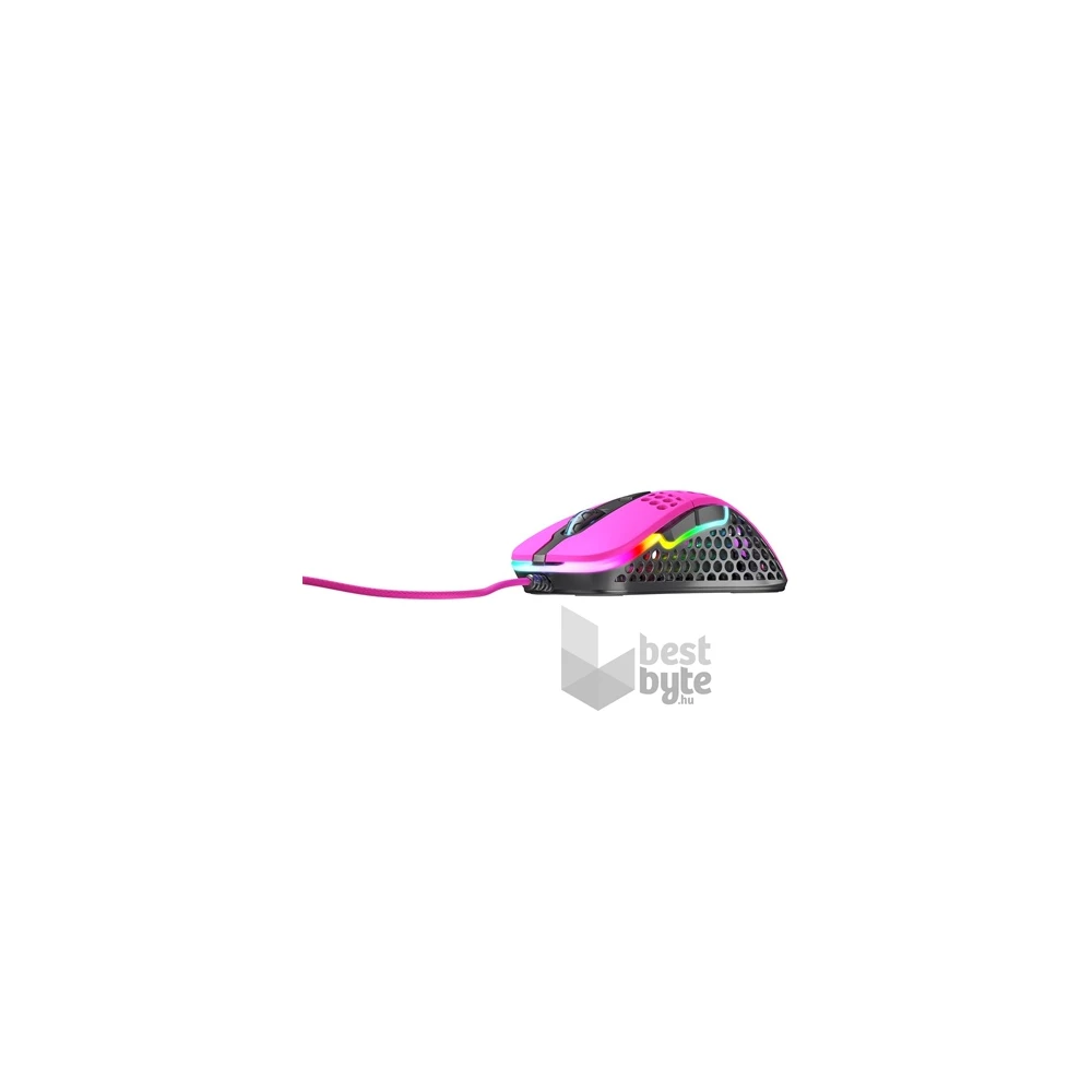 Xtrfy M4 RGB optikai USB gaming egér rózsaszín