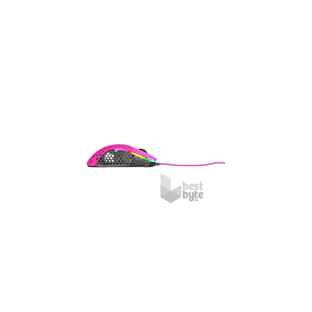 Xtrfy M4 RGB optikai USB gaming egér rózsaszín