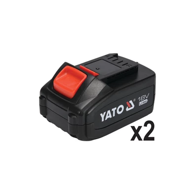YATO Akkus ütvefúró-csavarozó 75 Nm szénkefe nélküli 18 V Li-Ion (2 x 3 Ah akku