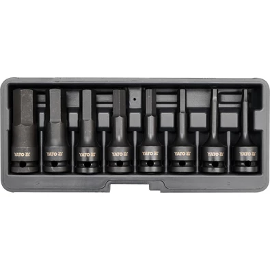 YATO Bit dugókulcs készlet gépi Imbusz 1/2 col 8 részes 6-19 mm