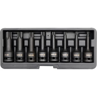 YATO Bit dugókulcs készlet gépi Torx 1/2 col 8 részes T30-T80