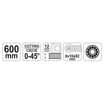 YATO Csempevágó 600 mm csapágyas
