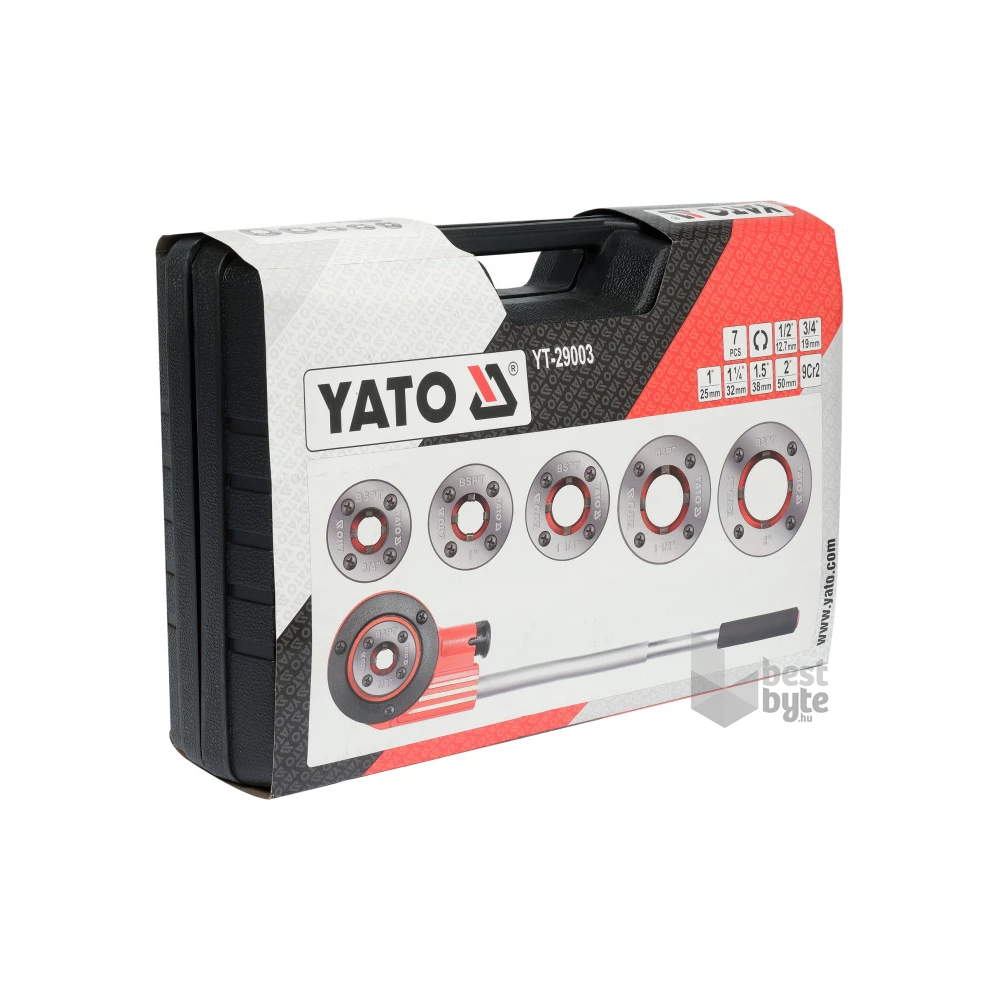 YATO Csőmenetmetsző készlet 6 részes (1/2-2)