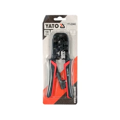 YATO Krimpelő fogó UTP hálózati (RJ45) és telefon (RJ11) csatlakozókhoz