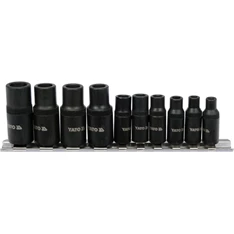 YATO Menetfúró dugókulcs adapter készlet 10 részes 1/4,3/8