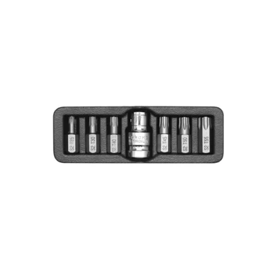 YATO Torx bit készlet 7 részes (1/2 col T25-T50)