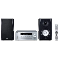 Yamaha MCR-N570D sztereó Bluetooth/hálózati/CD/USB/FM ezüst hálózati erősítő és polcsugárzó szett