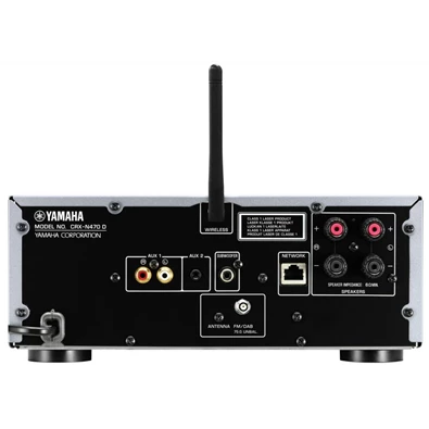 Yamaha MCR-N570D sztereó Bluetooth/hálózati/CD/USB/FM ezüst hálózati erősítő és polcsugárzó szett