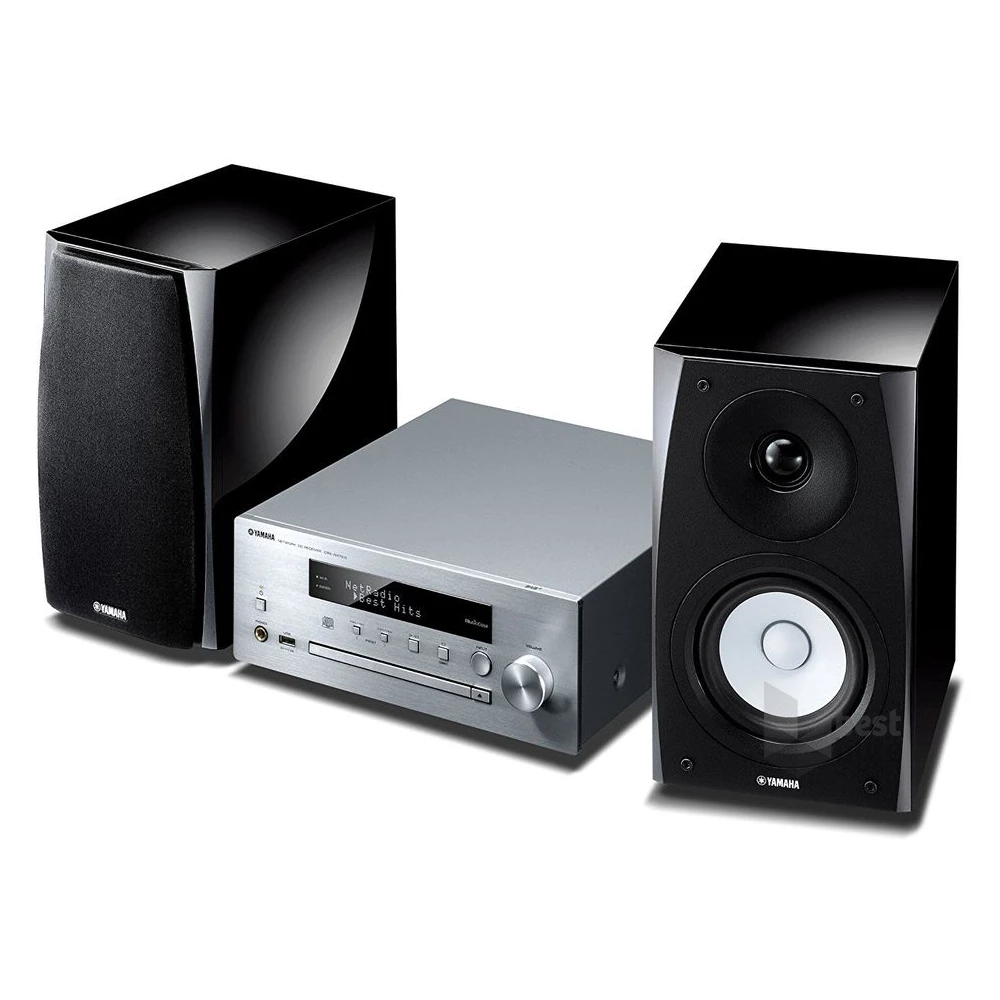 Yamaha MCR-N570D sztereó Bluetooth/hálózati/CD/USB/FM ezüst hálózati erősítő és polcsugárzó szett