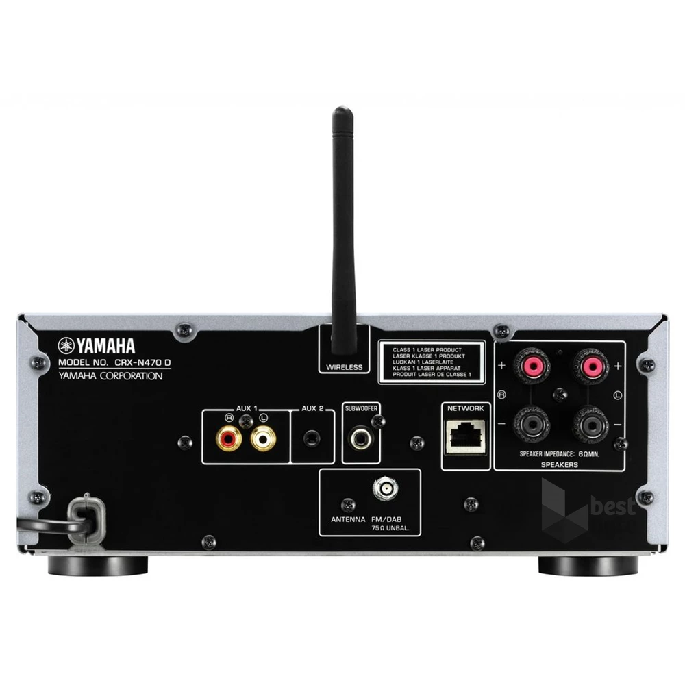 Yamaha MCR-N570D sztereó Bluetooth/hálózati/CD/USB/FM fekete hálózati erősítő és polcsugárzó szett