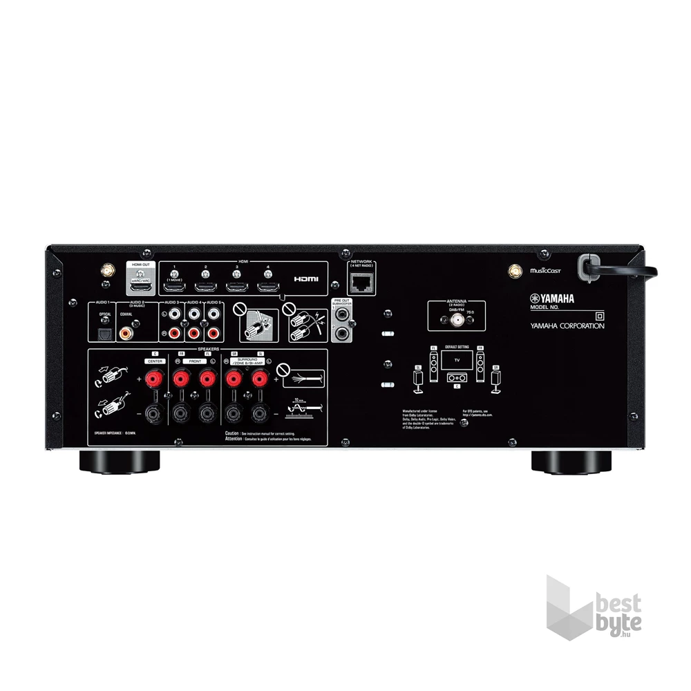 Yamaha RX-V4A BL fekete 5.1 házimozi erősítő