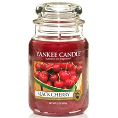 Yankee Candle Black Cherry nagy üveggyertya