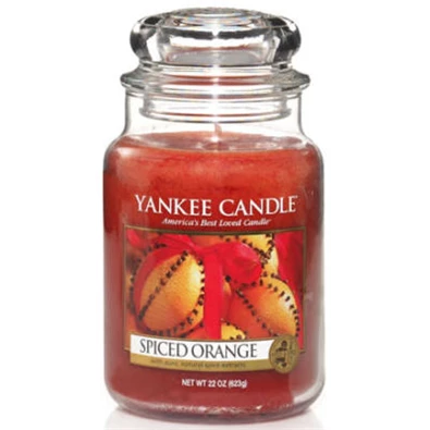 Yankee Candle Spiced Orange nagy üveggyertya