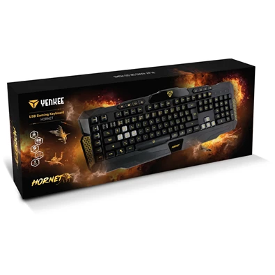 Yenkee YKB 3300HU HORNET vezetékes gamer billentyűzet