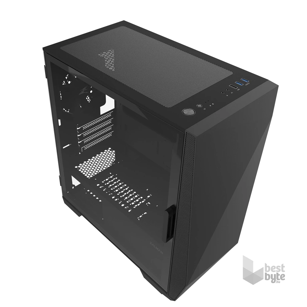 ZALMAN Z1 ICEBERG BK fekete (táp nélküli) ablakos mATX ház