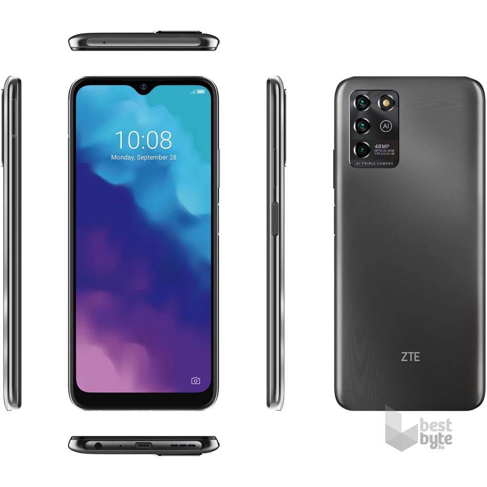 ZTE Blade V30 Vita 4/128GB DualSIM kártyafüggetlen okostelefon - szürke (Android)