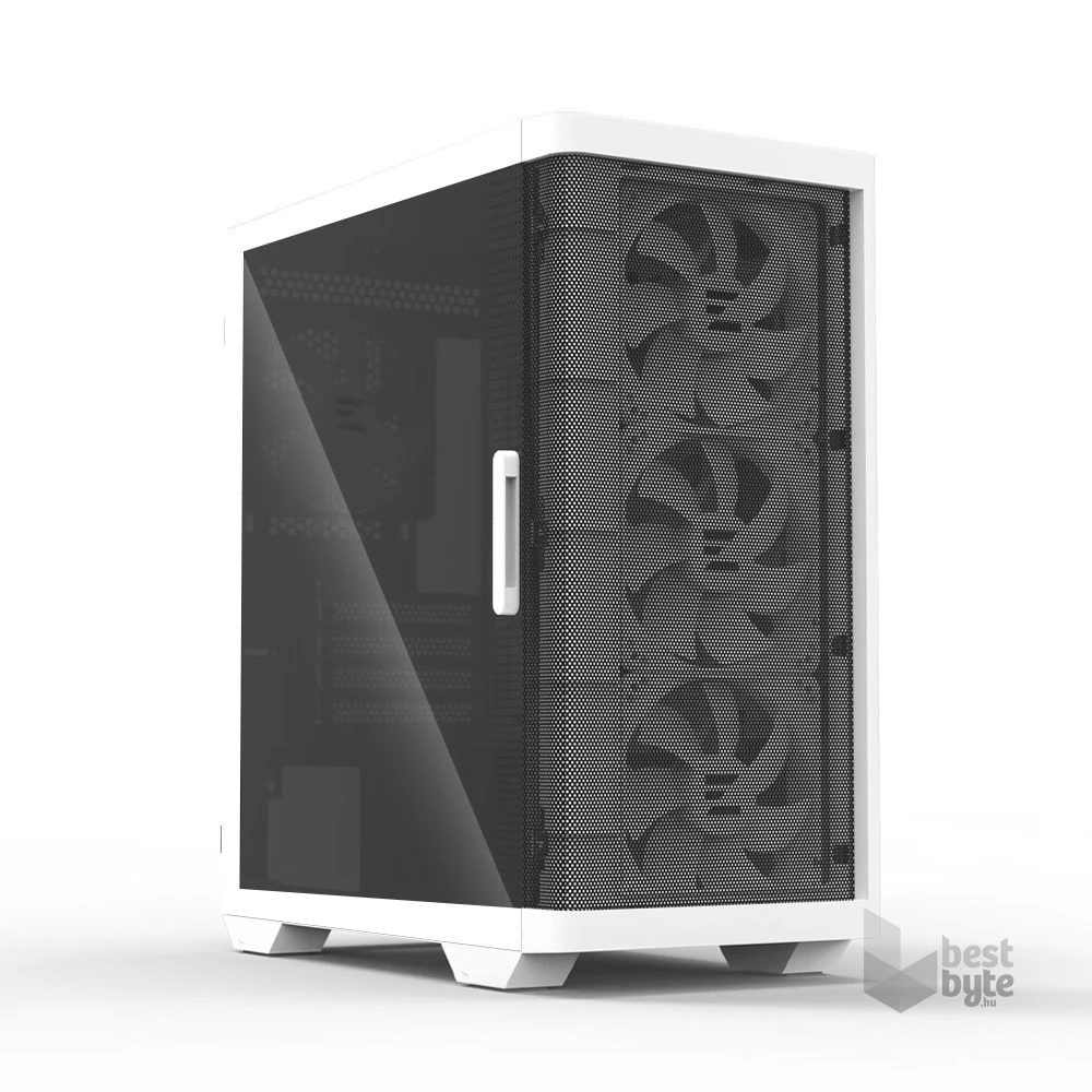 Zalman M4 fehér (táp nélküli) ablakos mATX ház