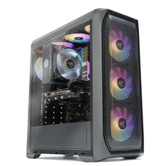 Zalman N5 MF fekete (táp nélküli) ablakos ATX ház (Újracsomagolt)