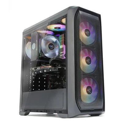 Zalman N5 MF fekete (táp nélküli) ablakos ATX ház (Újracsomagolt)