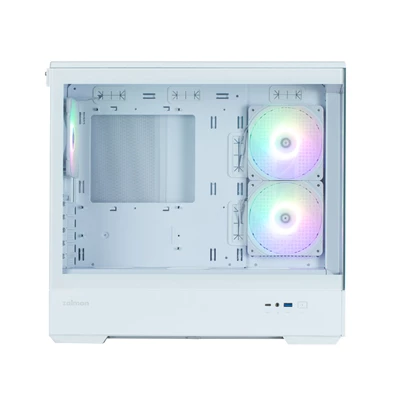 Zalman P30 White V2 fehér (táp nélküli) ablakos mATX ház