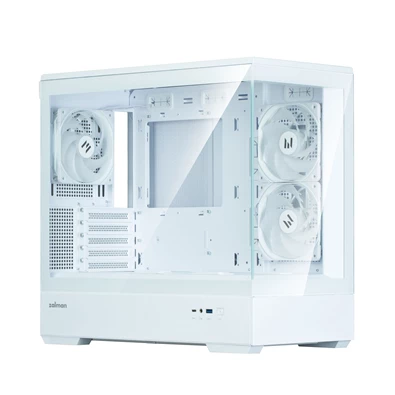 Zalman P30 White V2 fehér (táp nélküli) ablakos mATX ház