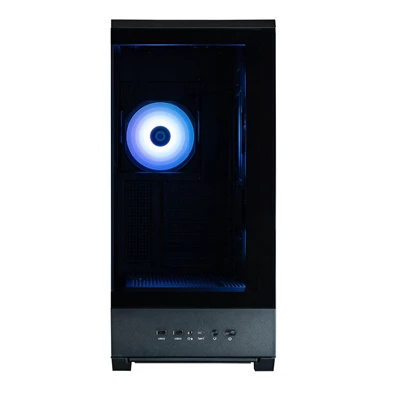 Zalman P50 DS Black fekete (táp nélküli) ablakos ATX ház
