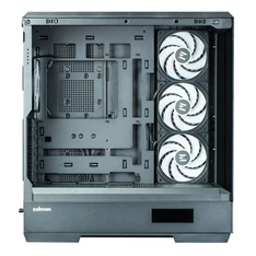 Zalman P50 DS Black fekete (táp nélküli) ablakos ATX ház