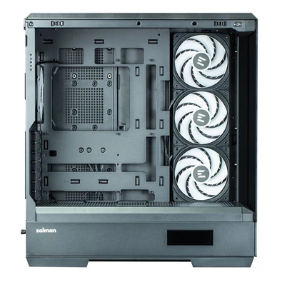 Zalman P50 DS Black fekete (táp nélküli) ablakos ATX ház