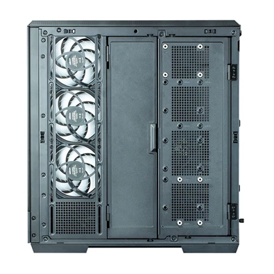 Zalman P50 DS Black fekete (táp nélküli) ablakos ATX ház