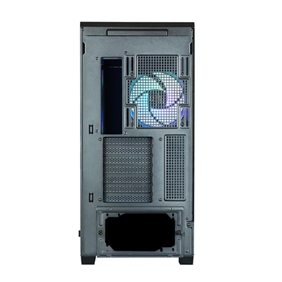 Zalman P50 DS Black fekete (táp nélküli) ablakos ATX ház