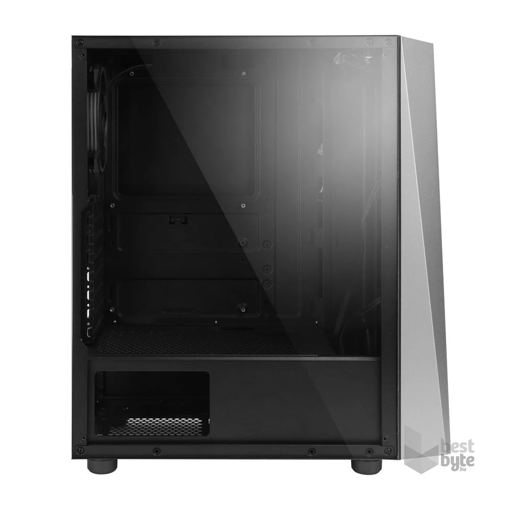 Zalman S4 PLUS fekete (táp nélküli) ablakos ATX ház