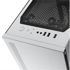 Zalman S5 fehér (táp nélküli) ablakos ATX ház