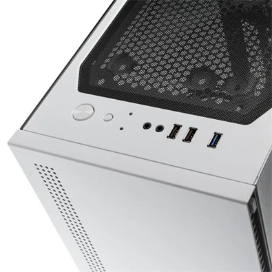 Zalman S5 fehér (táp nélküli) ablakos ATX ház