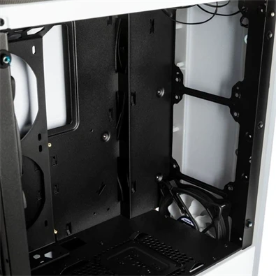 Zalman S5 fehér (táp nélküli) ablakos ATX ház