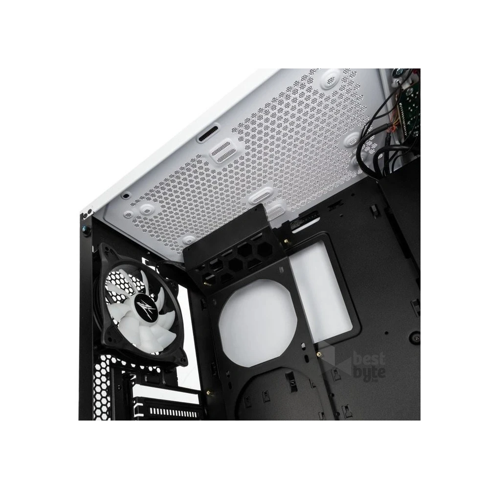 Zalman S5 fehér (táp nélküli) ablakos ATX ház