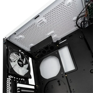 Zalman S5 fehér (táp nélküli) ablakos ATX ház
