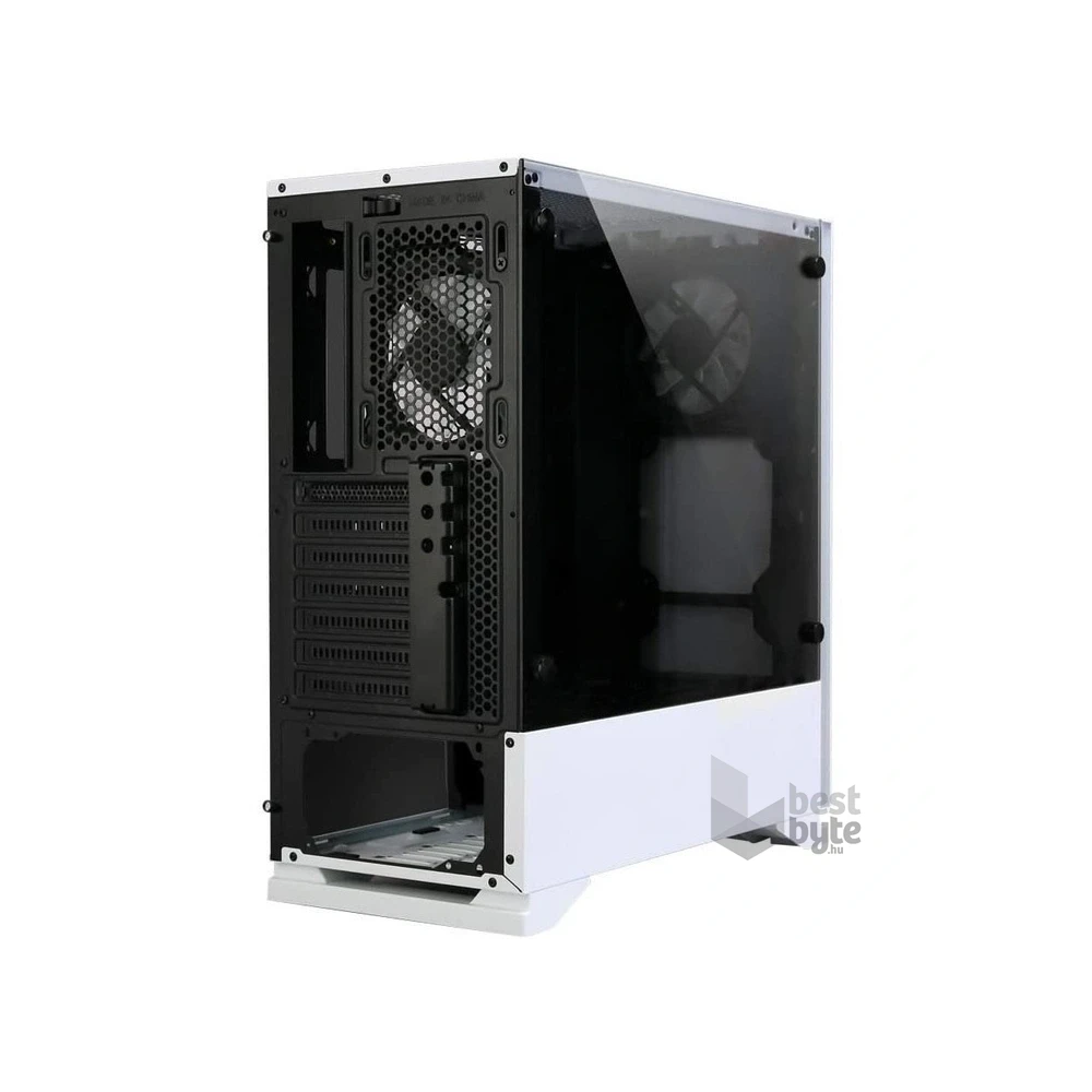 Zalman S5 fehér (táp nélküli) ablakos ATX ház