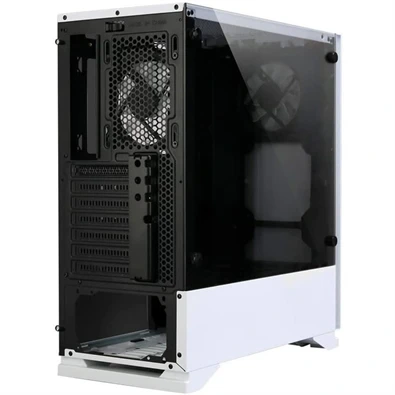 Zalman S5 fehér (táp nélküli) ablakos ATX ház