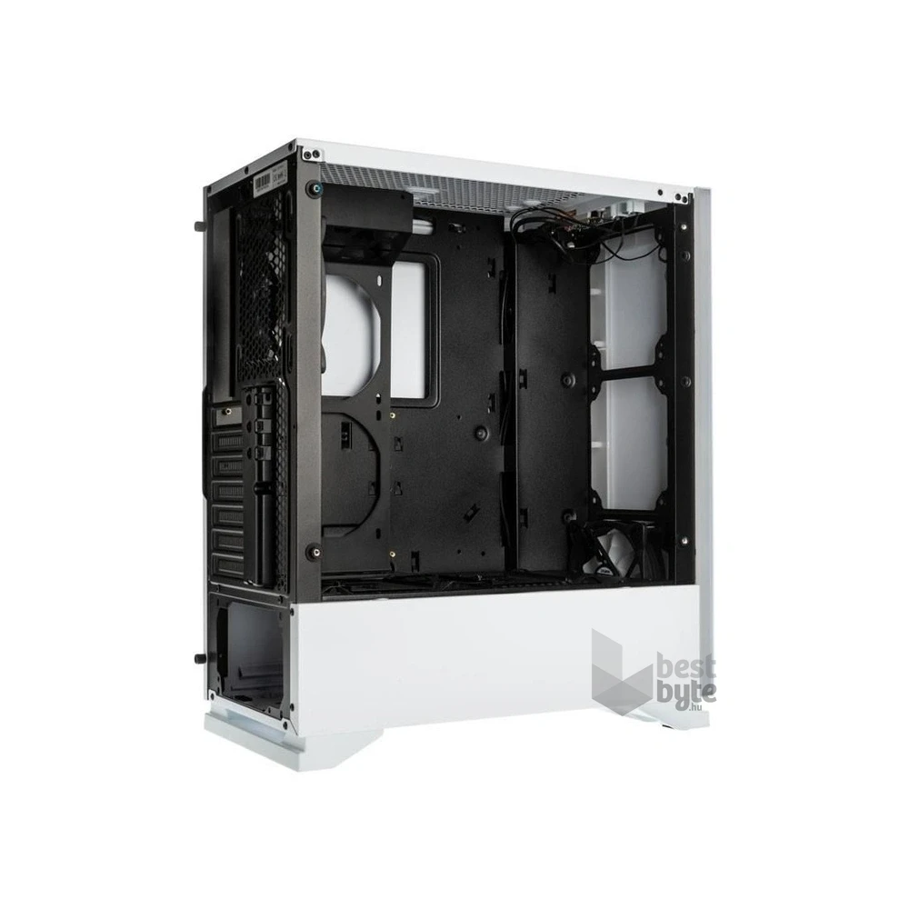 Zalman S5 fehér (táp nélküli) ablakos ATX ház